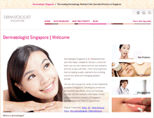 Tablet Screenshot of dermatologist.sg