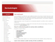 Tablet Screenshot of dermatologist.org.uk